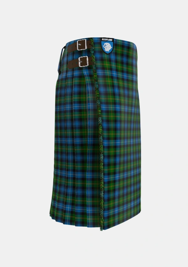 Traditional_Dyce_Tartan_291_kilt_right_image_with_pleated_design_and_adjustable_buckles_for_men