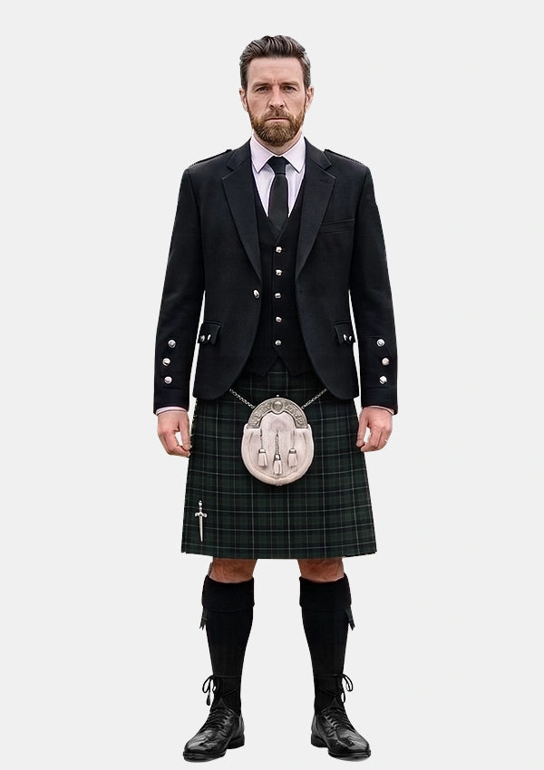 Traditional_Episcopal_Clergy_Tartan_4816_Kilt_and_Argyle_Jacket_Kilt_Outfits_front_image