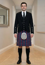 Traditional_Evans_tartan_5732_Kilt_and_Argyle_Jacket_Kilt_Outfit_front_image