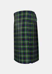 Traditional_Farquharson_Dress_Tartan_4839_kilt_left_image_with_pleated_design_and_adjustable_buckles_for_men
