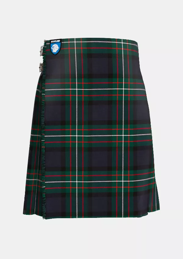 Traditional_Farquharson_Modern_Tartan_kilt_front_image_with_pleated_design_and_adjustable_buckles_for_men