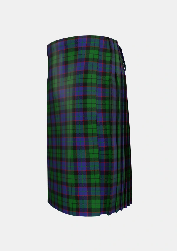Traditional_Ferguson_of_Balquhidder_Tartan_738_kilt_left_image_with_pleated_design_and_adjustable_buckles_for_men