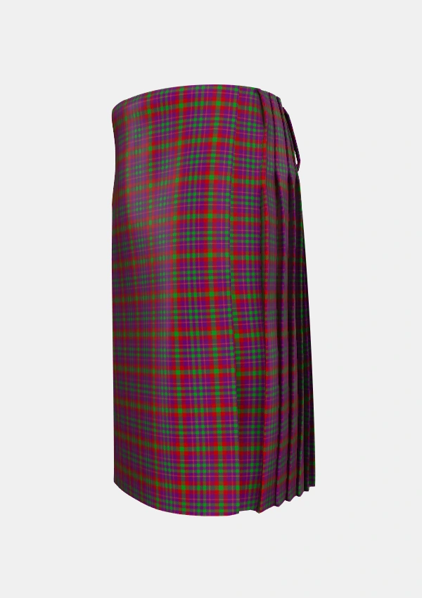 Traditional_Fiddes_Corrected_Tartan_4854_kilt_left_image_with_pleated_design_and_adjustable_buckles_for_men
