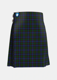 Traditional_Fletcher_3_Tartan_224_kilt_front_image_with_pleated_design_and_adjustable_buckles_for_men