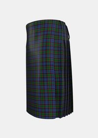 Traditional_Fletcher_3_Tartan_224_kilt_left_image_with_pleated_design_and_adjustable_buckles_for_men
