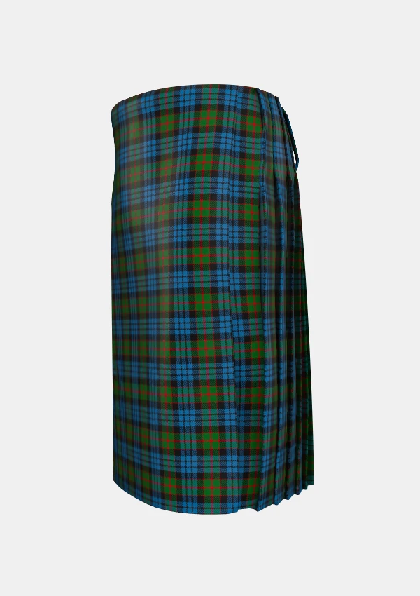 Traditional_Fletcher_tartan_272_left_image_with_pleated_design_and_adjustable_buckles_for_men