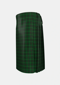 Traditional_Forbes_1842_Tartan_1490_kilt_left_image_with_pleated_design_and_adjustable_buckles_for_men