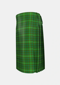 Traditional_Forrester_Foster_Hunting_Tartan_2385_kilt_left_image_with_pleated_design_and_adjustable_buckles_for_men