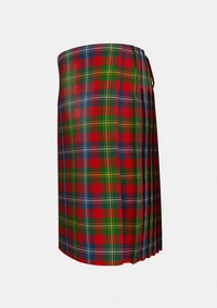 Traditional_Forrester_Foster_Tartan_2384_kilt_left_image_with_pleated_design_and_adjustable_buckles_for_men