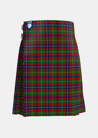 Traditional_Forrester_Tartan_kilt_2386_front_image_with_pleated_design_and_adjustable_buckles_for_men