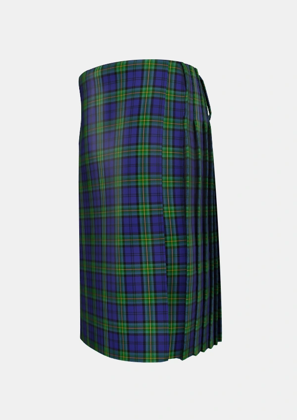 Traditional_Forth_Tartan_2602_kilt_left_image_with_pleated_design_and_adjustable_buckles_for_men