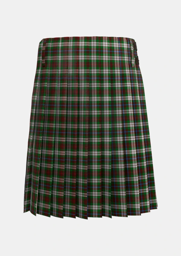 Traditional_Fraser_Hunting_Dress_Tartan_603_kilt_back_image_with_pleated_design_and_adjustable_buckles_for_men