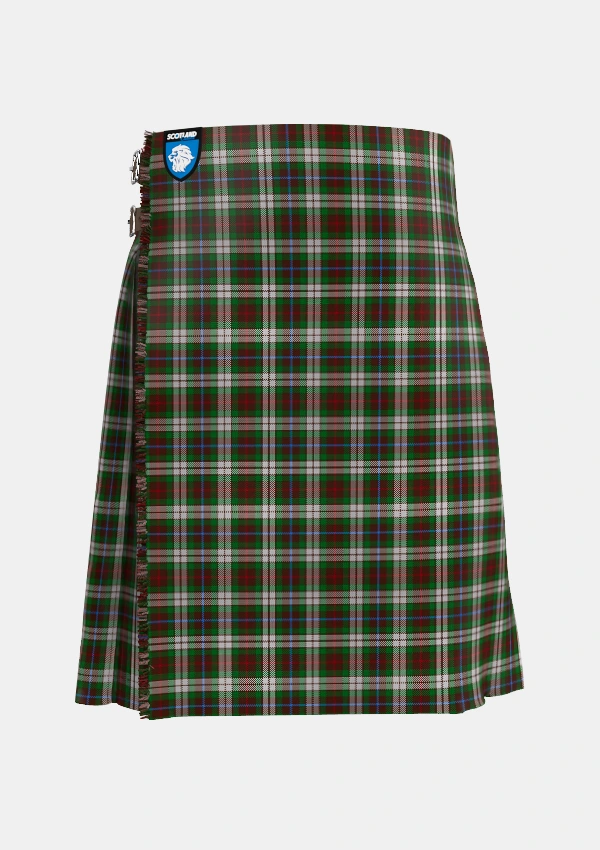 Traditional_Fraser_Hunting_Dress_Tartan_603_kilt_front_image_with_pleated_design_and_adjustable_buckles_for_men