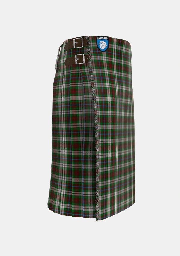 Traditional_Fraser_Hunting_Dress_Tartan_603_kilt_right_image_with_pleated_design_and_adjustable_buckles_for_men