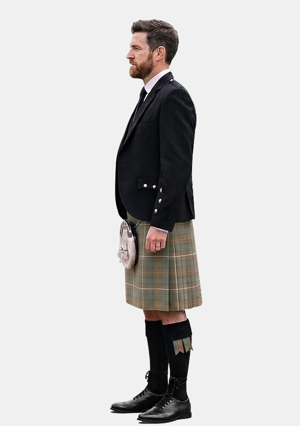 Traditional_Fraser_Weathered_Tartan_Kilt_and_Argyle_Jacket_Kilt_Outfits_left_image