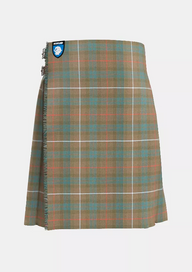 Traditional_Fraser_Weathered_Tartan_kilt_front_image_with_pleated_design_and_adjustable_buckles_for_men