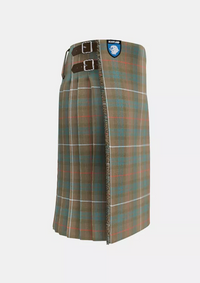 Traditional_Fraser_Weathered_Tartan_kilt_right_image_with_pleated_design_and_adjustable_buckles_for_men