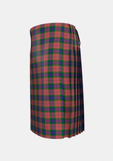 Traditional_Fraser_of_Boblainy_Hugh_Tartan_2528_kilt_left_image_with_pleated_design_and_adjustable_buckles_for_men