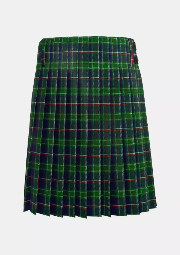 Traditional_Fred_Perry_Tartan_10902_kilt_back_image_with_pleated_design_and_adjustable_buckles_for_men
