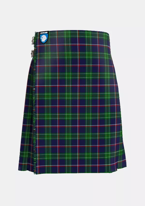Traditional_Fred_Perry_Tartan_10902_kilt_front_image_with_pleated_design_and_adjustable_buckles_for_men