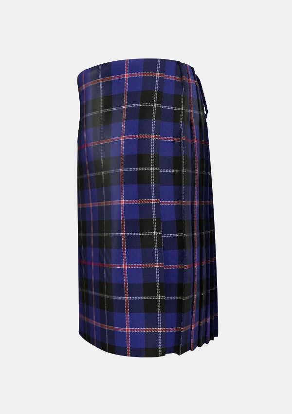 Traditional_Fuller_of_Hopewell_Tartan_kilt_left_image_with_pleated_design_and_adjustable_buckles_for_men
