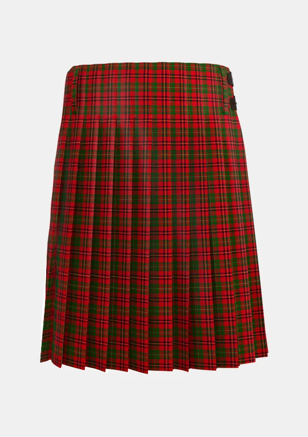 Traditional_Gaffney_Tartan_kilt_back_image_with_pleated_design_and_adjustable_buckles_for_men