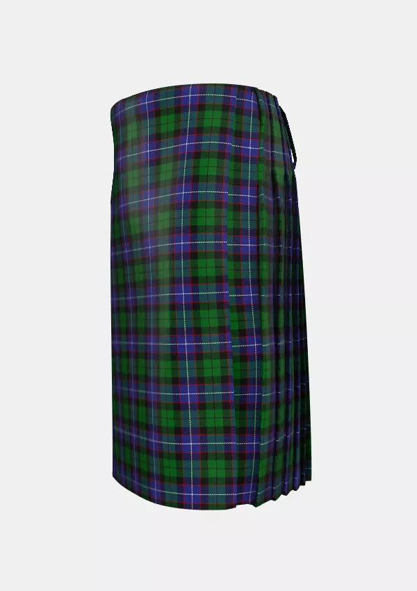 Traditional_Galbraith_Tartan_3176_kilt_left_image_with_pleated_design_and_adjustable_buckles_for_men