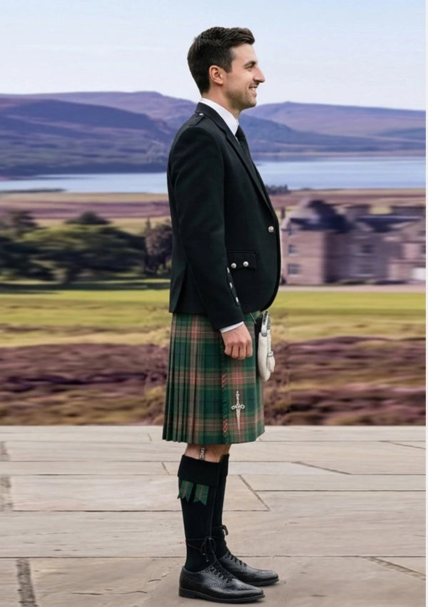 Traditional_Gallagher_Ancient_Tartan_4053_Kilt_and_Argyle_Jacket_Kilt_Outfit_right_image
