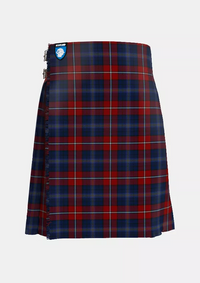 Traditional_Galway_County_Crest_Range_Tartan_3085_kilt_front_image_with_pleated_design_and_adjustable_buckles_for_men