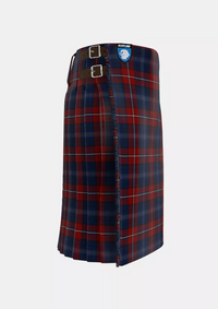 Traditional_Galway_County_Crest_Range_Tartan_3085_kilt_right_image_with_pleated_design_and_adjustable_buckles_for_men