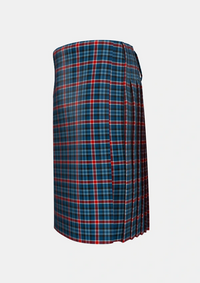 Traditional_Gandy_of_Myrton_Tartan_7564_kilt_left_image_with_pleated_design_and_adjustable_buckles_for_men