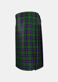 Traditional_Gary_Garry_Personal_Tartan_4189_kilt_left_image_with_pleated_design_and_adjustable_buckles_for_men