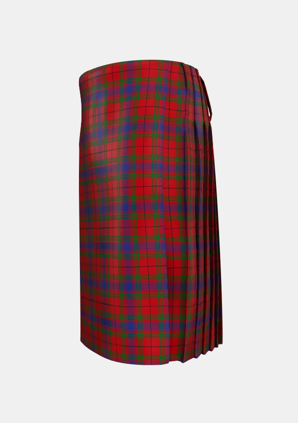 Traditional_Gates_Tartan_6309_kilt_left_image_with_pleated_design_and_adjustable_buckles_for_men