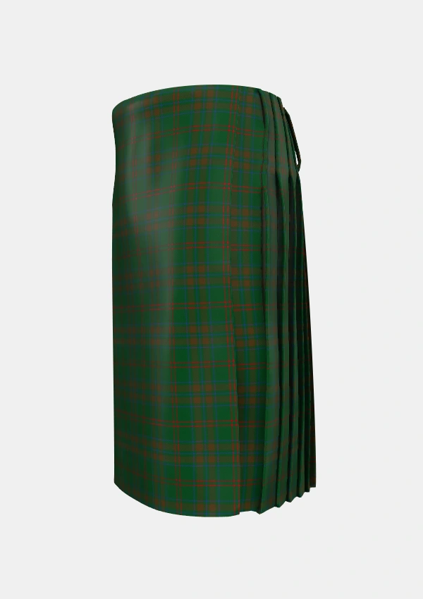 Traditional_Gayre_Bodyguard_Tartan_197_kilt_left_image_with_pleated_design_and_adjustable_buckles_for_men