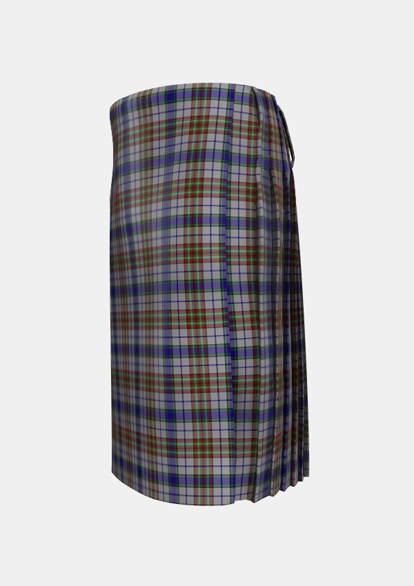 Traditional_Gayre_Hunting_Tartan_165_kilt_left_image_with_pleated_design_and_adjustable_buckles_for_men