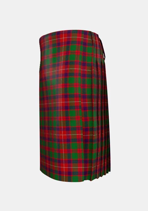 Traditional_Geddes_tartan_left_image_with_pleated_design_and_adjustable_buckles_for_men