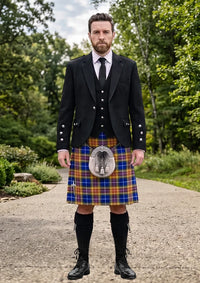 Traditional_German_Tartan_3190_Kilt_and_Argyle_Jacket_Kilt_Outfit_front_image