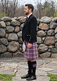 Traditional_Gigha_Lilac_Tartan_7582_Kilt_and_Argyle_Jacket_Kilt_Outfit_left_image