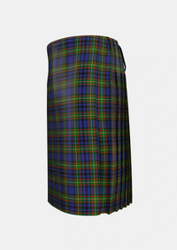 Traditional_Gillies_1_Tartan_324_kilt_left_image_with_pleated_design_and_adjustable_buckles_for_men