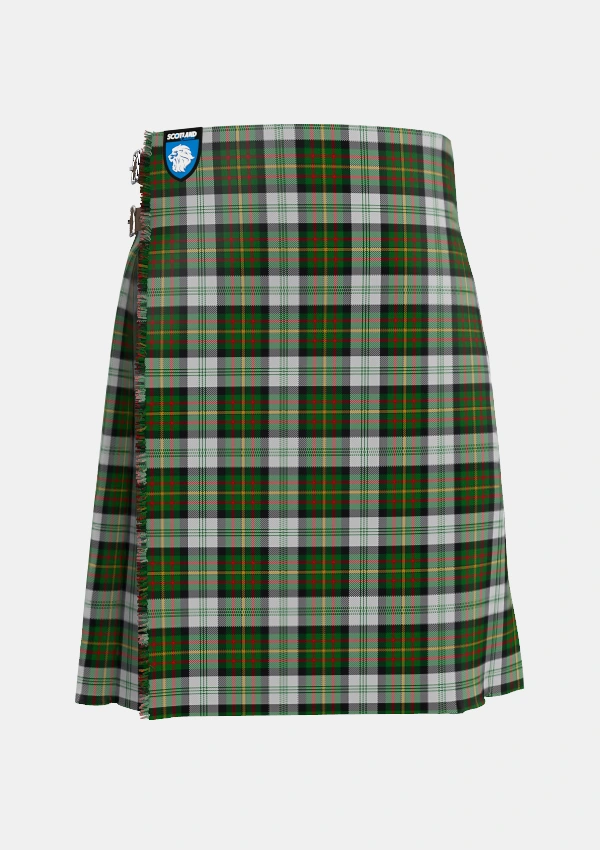 Traditional_Gillies_Dress_Green_Tartan_638_kilt_front_image_with_pleated_design_and_adjustable_buckles_for_men