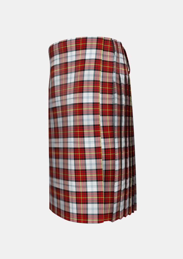 Traditional_Gillies_Red_Dress_Tartan_639_kilt_left_image_with_pleated_design_and_adjustable_buckles_for_men