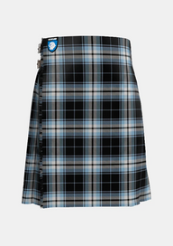 Traditional_Glasgow_Warriors_Tartan_kilt_11567_front_image_with_pleated_design_and_adjustable_buckles_for_men