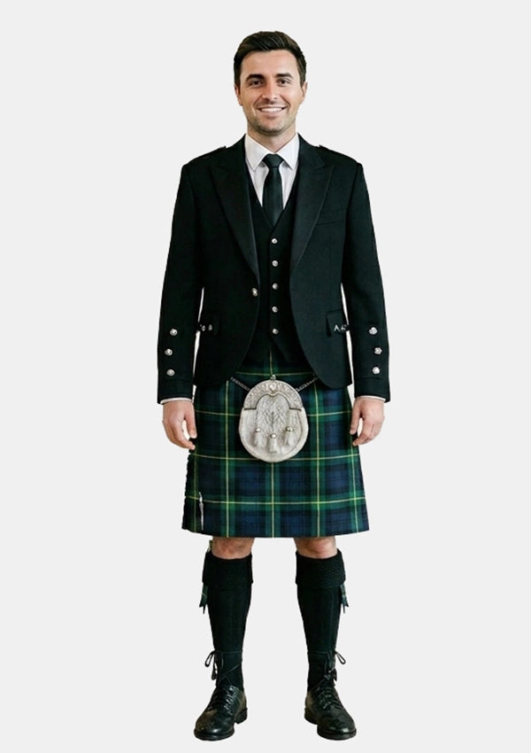 Traditional_Gordon_Tartan_Kilt_and_Argyle_Jacket_Kilt_Outfits_front_image