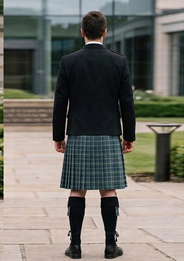 Traditional_Gorman_Blue_Tartan_10390_Kilt_and_Argyle_Jacket_Kilt_Outfit_back_image