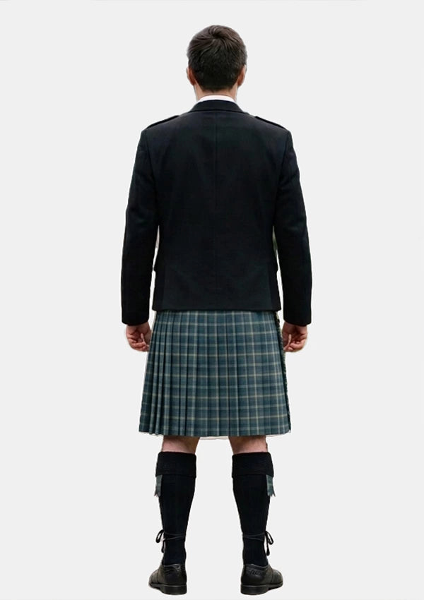 Traditional_Gorman_Blue_Tartan_10390_Kilt_and_Argyle_Jacket_Kilt_Outfits_back_image