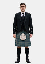 Traditional_Gorman_Blue_Tartan_10390_Kilt_and_Argyle_Jacket_Kilt_Outfits_front_image
