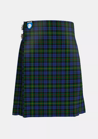 Traditional_Gow_Hunting_Tartan_1588_kilt_front_image_with_pleated_design_and_adjustable_buckles_for_men