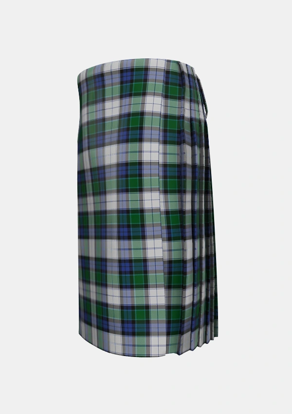 Traditional_Graham_Dress_Tartan_1787_kilt_left_image_with_pleated_design_and_adjustable_buckles_for_men
