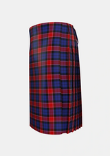 Traditional_Graham_of_Menteith_Red_Tartan_1053_kilt_left_image_with_pleated_design_and_adjustable_buckles_for_men