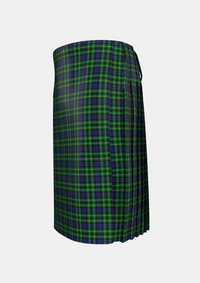 Traditional_Graham_of_Montrose_2_Tartan_1044_kilt_left_image_with_pleated_design_and_adjustable_buckles_for_men